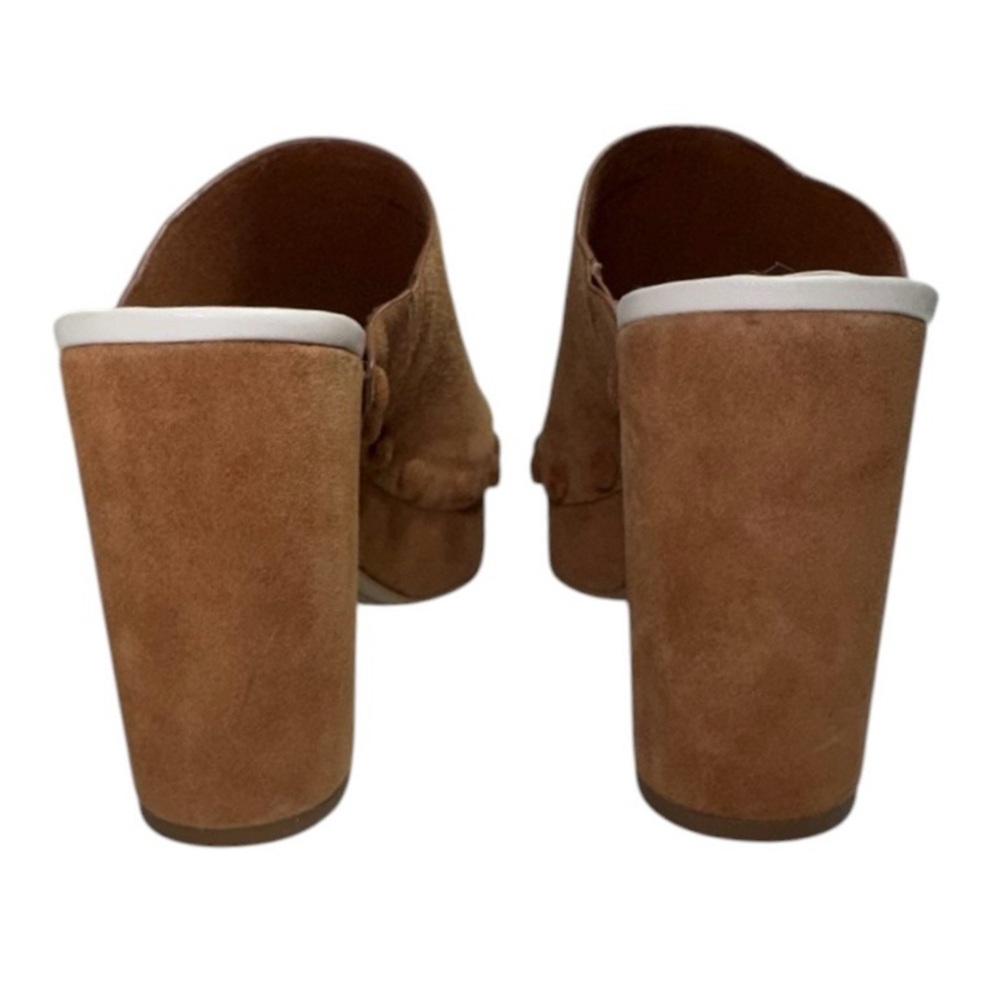 Dolce Vita Emol Brown Suede Studded Chunky Platform Open Toe Mule Sandals Sz 8.5 - Picture 7 of 15